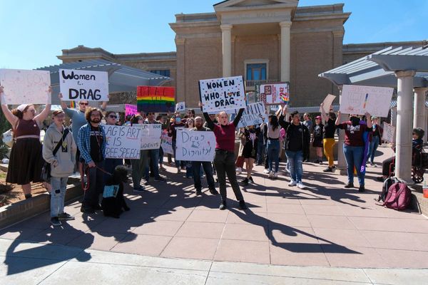 Texas university students protest drag show's cancellation