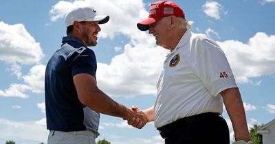 Donald Trump spotted lunching with LIV Golf rebel Brooks Koepka amid arrest wait