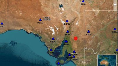 Earthquake and aftershock recorded at Flinders Ranges in South Australia