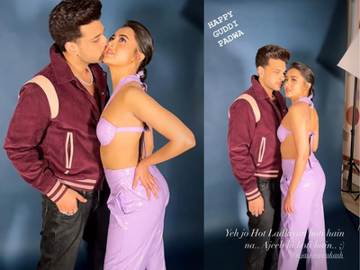 Karan Kundrra shares a romantic BTS with Tejasswi Prakash from a recent photo shoot, writes "Yeh jo hot ladkiyaan hoti hai, ajeeb hi hoti hai"