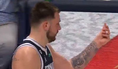 Luka Doncic will probably be fined by the NBA for flashing the money sign at a ref