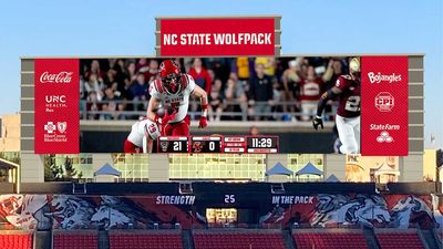 Daktronics Double Duty: Wolfpack Wows College Football Fans and a Monster Display