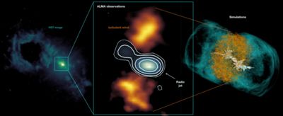 Supermassive black hole's relativistic jets are blowing bubbles in the Teacup Galaxy