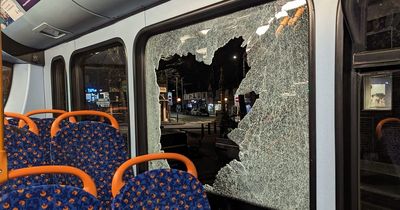 Thugs smash Stagecoach windows with paving slab as bus driver issues warning