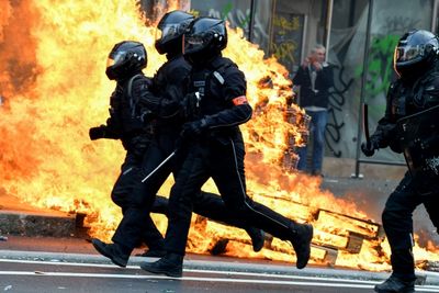 French protests turn violent as pensions fury rages