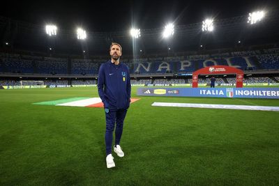 Watch as Italy and England fans arrive at stadium ahead of Euro 2024 qualifier in Naples