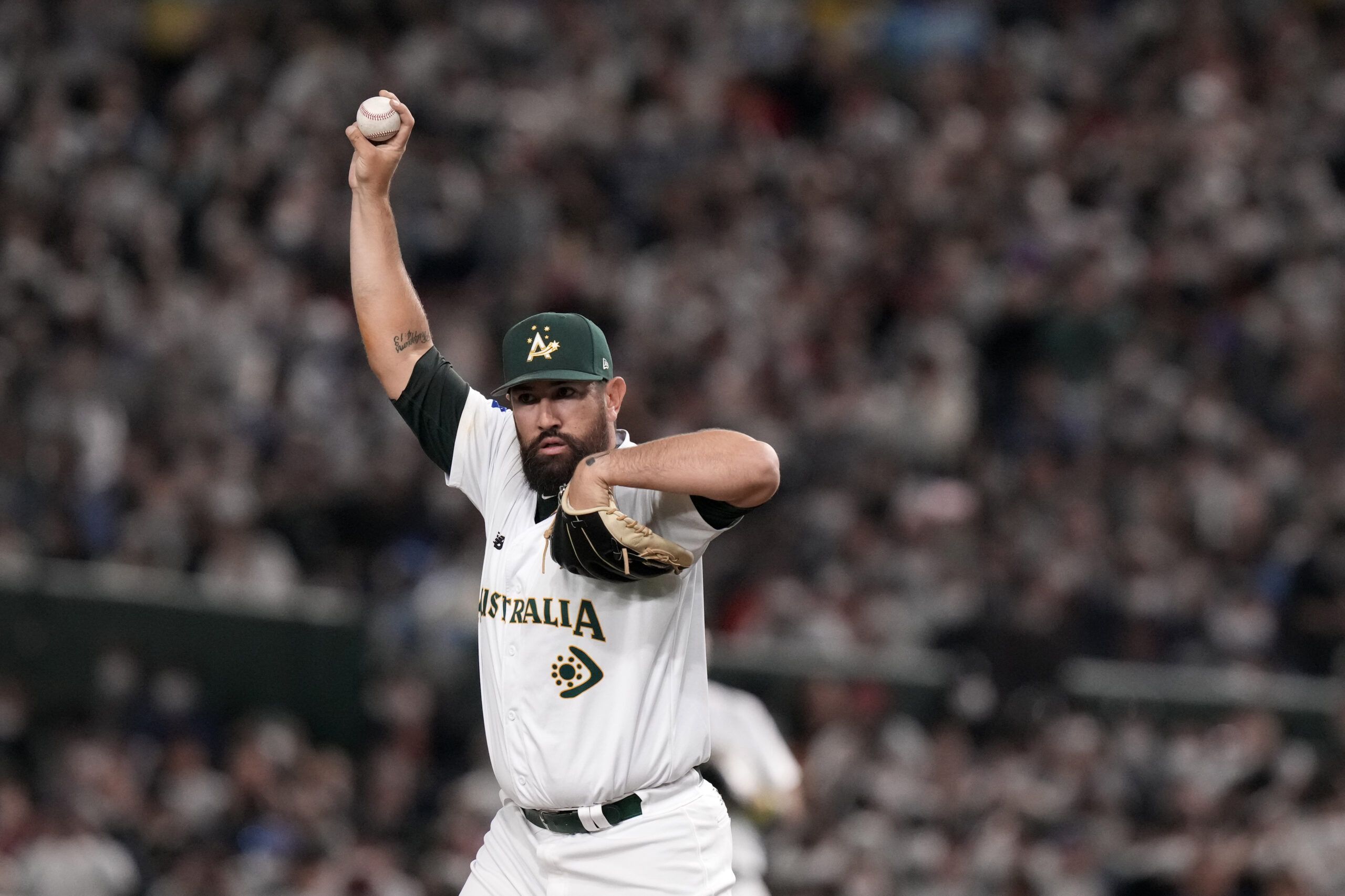Australian pitcher shared a fun video on his very…