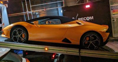 Police seize TWO Lamborghinis as part of crackdown on rogue drivers of supercars in Manchester city centre
