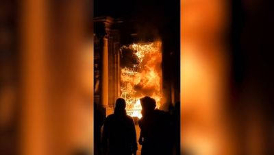 Bordeaux town hall set on fire as pension reform protests continue in France