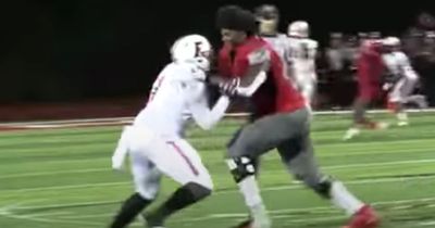 Giant NFL Draft prospect had incredibly dominant high school highlight tape