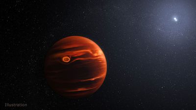 James Webb telescope spots dust storm raging on a giant planet nearly 20 times the size of Jupiter