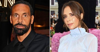 Rio Ferdinand says he's never seen Victoria Beckham eat anything in awkward grilling on WAG