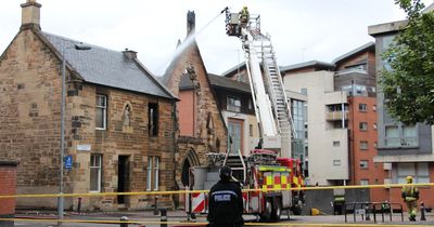 Fire-damaged Glasgow church with only four walls left put up for sale