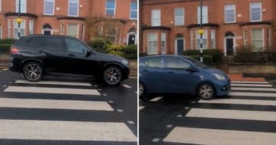 "When did we let this happen in society?": Video shows cars flying past as pedestrian waits at new zebra crossing