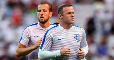 Wayne Rooney makes Harry Kane and Cristiano Ronaldo point with England goal scoring prediction