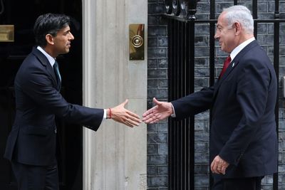 UK's Sunak stresses democratic values' in talks with Netanyahu