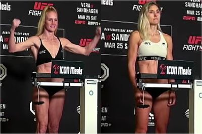 UFC on ESPN 43 video: Holly Holm, Yana Santos make weight for co-main event