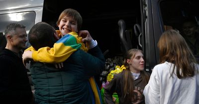 Emotional Ukrainian kids FINALLY make it home after months in Russian camps