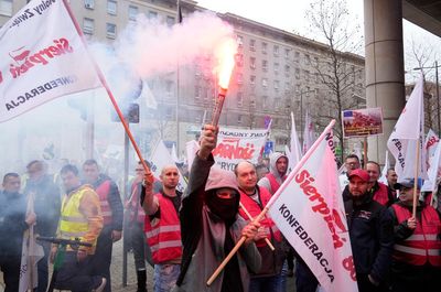 Polish coal miners protest EU methane reduction regulations