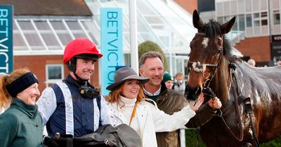 Christian Horner swaps F1 glory for racecourse as he enjoys first triumph with wife Geri