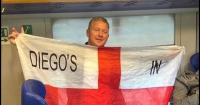 England fan with Maradona flag had previous ban for 'white lives matter' flypast