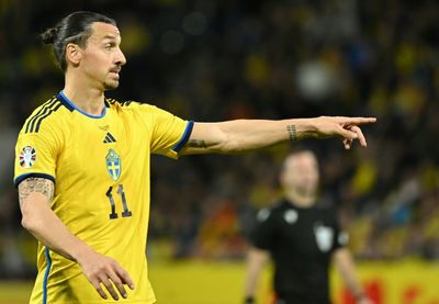 Ibrahimovic, 41, becomes Euros' oldest player in losing cause