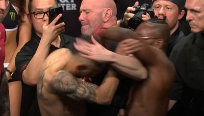 UFC on ESPN 43 faceoff highlights video: Flyweight contenders separated as accusation hurled