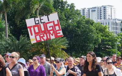 Darwin rally demands that Territory government crack down on crime after bottle-shop slaying