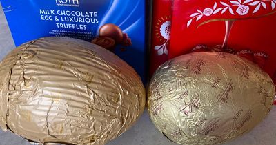 We tried Aldi's Easter eggs and one is like a £10 Lindt Lindor