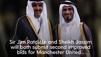 Manchester United receive second Qatari bid overnight as takeover battle heats up