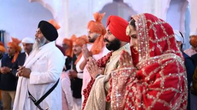 Punjab education minister Harjot Singh Bains knot with IPS officer Jyoti Yadav