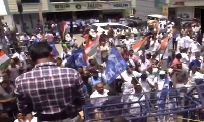 Congress workers stage countrywide protests against Rahul Gandhi's disqualification