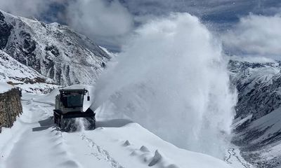 Trishakti Sappers, BRO launch massive snow clearing ops in Sikkim
