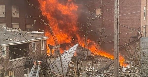 Two killed and nine still missing after huge explosion tears through chocolate factory