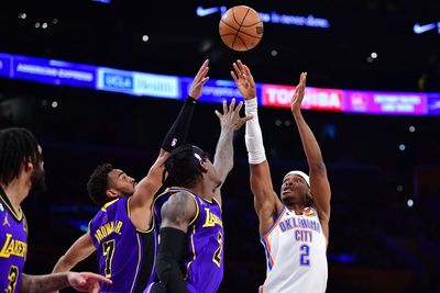 PHOTOS: Best images from the Thunder’s 116-111 loss to the Lakers