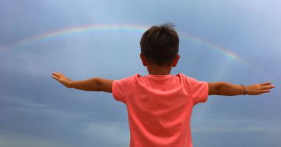 Children 'disappointed' after discovering reality of what 'end of a rainbow' looks like