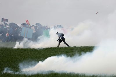 New violent clashes rock France in water protest