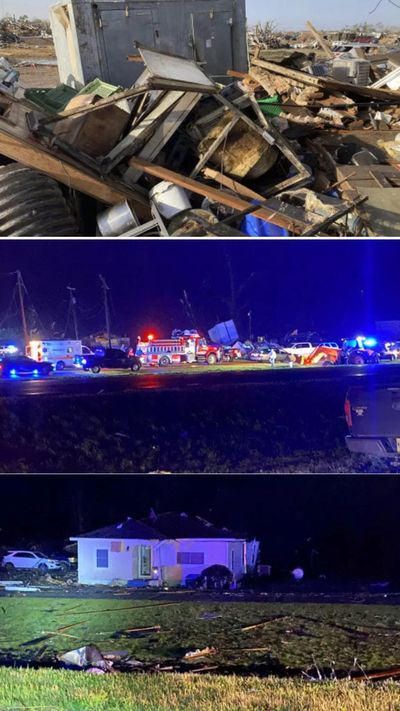 'My city is gone': Pictures show widespread destruction as tornado strikes US state