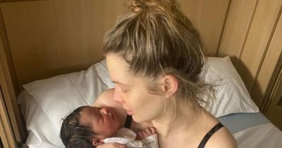 Helen Flanagan shares unseen post-labour snap and says daughter isn't 'chuffed' as she celebrates son's 2nd birthday