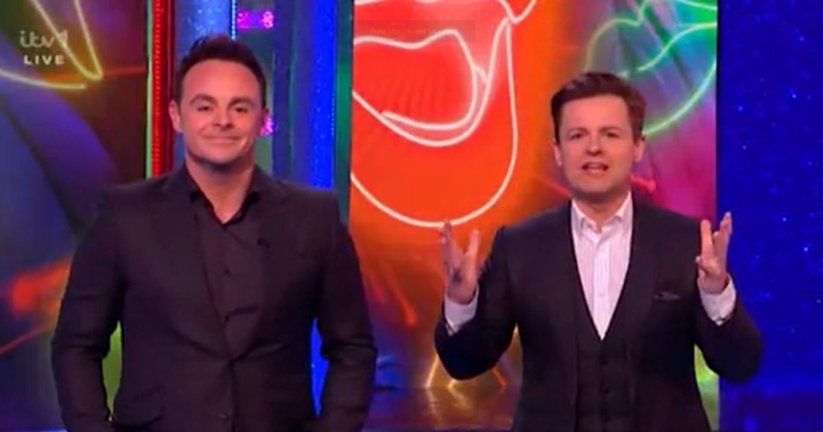 Ant And Dec Halt Saturday Night Takeaway To Make…