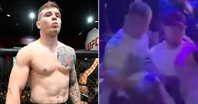 UFC star Marvin Vettori caught on video dropping Italian rapper in wild brawl