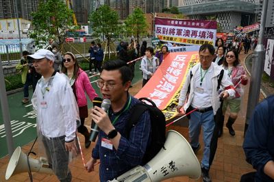 Strict rules constrain first Hong Kong protest in two years