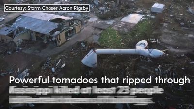 At least 26 people killed after tornado sweeps through Mississippi