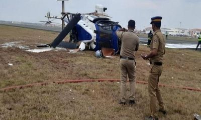 Kerala: Coast Guard ALH Dhruv chopper meets with accident in Kochi, crew safe