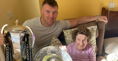 Peter O'Mahony shares heartwarming snaps of Grand Slam celebration with his 96-year-old grandmother