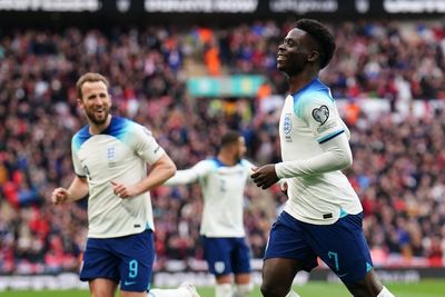 Harry Kane and Bukayo Saka fire England to qualifying victory over Ukraine