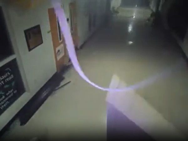 Surveillance video captures deadly tornado ripping through Mississippi high school