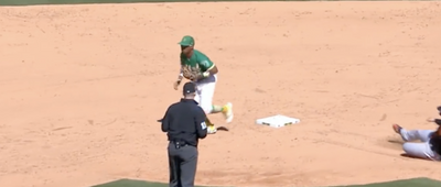 The A’s had the Giants so confused when they ran off the field after the second out of an inning