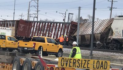 Canadian Pacific freight train cars derail in Franklin Park
