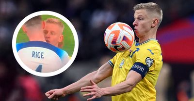 Arsenal: Fans have spotted Oleksandr Zinchenko CONFIRMING Declan Rice transfer rumours